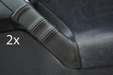 FITS VW GOLF MK3 3 III LEATHER 2X DOOR HANDLE COVERS black CUSTOM NEW MADE IN UK