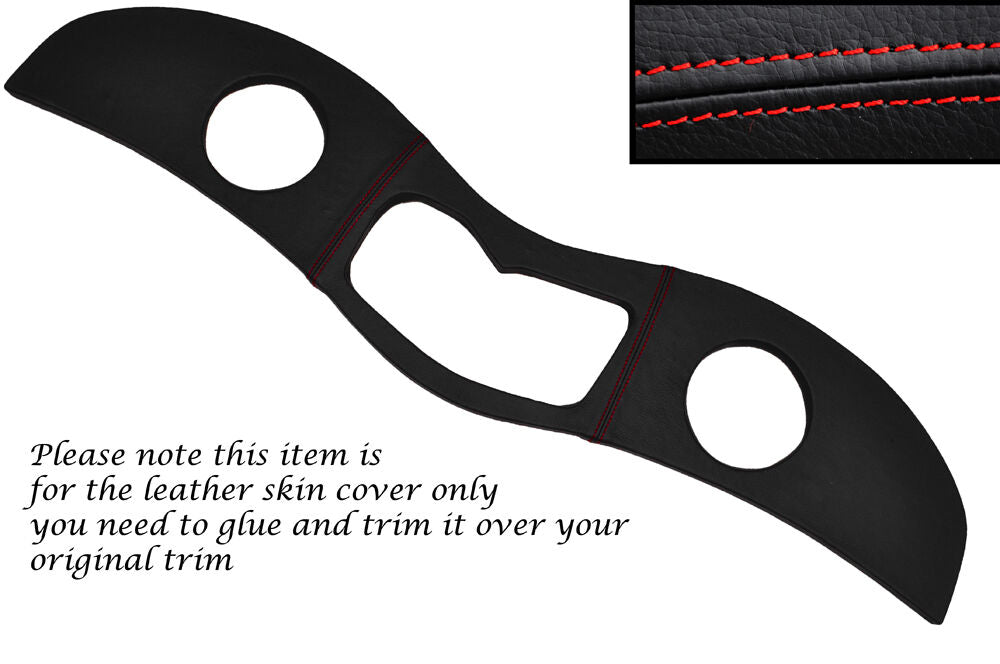 RED STITCHING DASH TRIM LEATHER SKIN COVER FITS MG TA TB TC 1936-1950 CUSTOM NEW