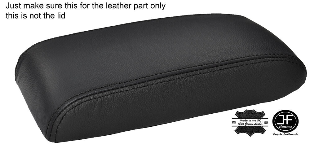 BLACK & BLACK LEATHER ARMREST LID COVER FITS TOYOTA CELICA GT4 1990-1993