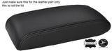 BLACK & BLACK LEATHER ARMREST LID COVER FITS TOYOTA CELICA GT4 1990-1993