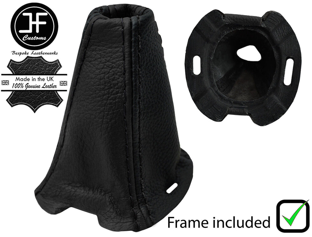 BLACK BLACK LEATHER SEMI AUTOMATIC GEAR GAITER + FRAME FOR SMART FORFOUR 04-07