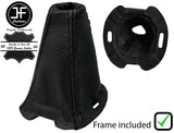 BLACK BLACK LEATHER SEMI AUTOMATIC GEAR GAITER + FRAME FOR SMART FORFOUR 04-07