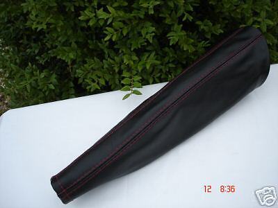FITS SMART FOR2 BLACK HANDBRAKE GAITER SPECIAL RED STITCH CUSTOM NEW MADE IN UK
