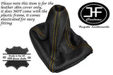 YELLOW STITCH FITS VOLKSWAGEN VW GOLF 2 MK2 1982-1991 BLACK GEAR GAITOR LEATHER