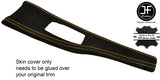 YELLOW STITCH CONSOLE TRIM REAL SUEDE COVER FITS BMW 3 4 SERIES F30 F32 F35 F36