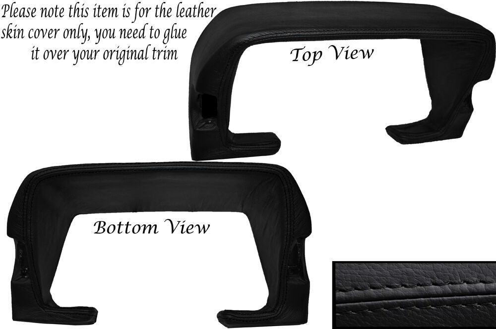 BLACK STITCH SPEEDO SURROUND LEATHER SKIN COVER FITS TOYOTA CELICA SUPRA 82-85