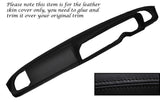 BLACK STITCHING DASH DASHBOARD LEATHER SKIN COVER FITS FIAT 124BC COUPE 66-76