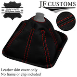 D RED STITCH ITALIAN LEATHER MANUAL GEAR GAITER FOR ALFA ROMEO 75 85-92
