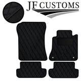 D BLUE  DIAMOND STITCH VINYL 4XTAILORED FLOOR CARPET FOR MERCEDES CLK 03-10 JF1