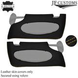 YELLOW STITCH LEATHER+SUEDE COVERS FOR BMW MINI R50 R53 01-06 TOP RECOVERY KIT