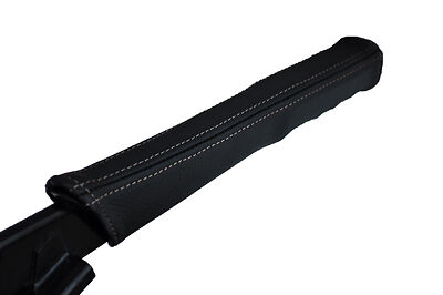 white stitch FITS BMW 5 SERIES E28 81-88 HANDBRAKE HANDLE LEATHER COVER ONLY