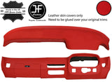 RED DASH DASHBOARD REAL LEATHER COVER FOR PORSCHE 924 75-88 944 81-85 JF1