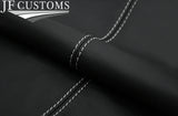 WHITE STITCH LEATHER CENTRE CONSOLE + ARMREST COVERS FOR MERCEDES SLK R170 96-04