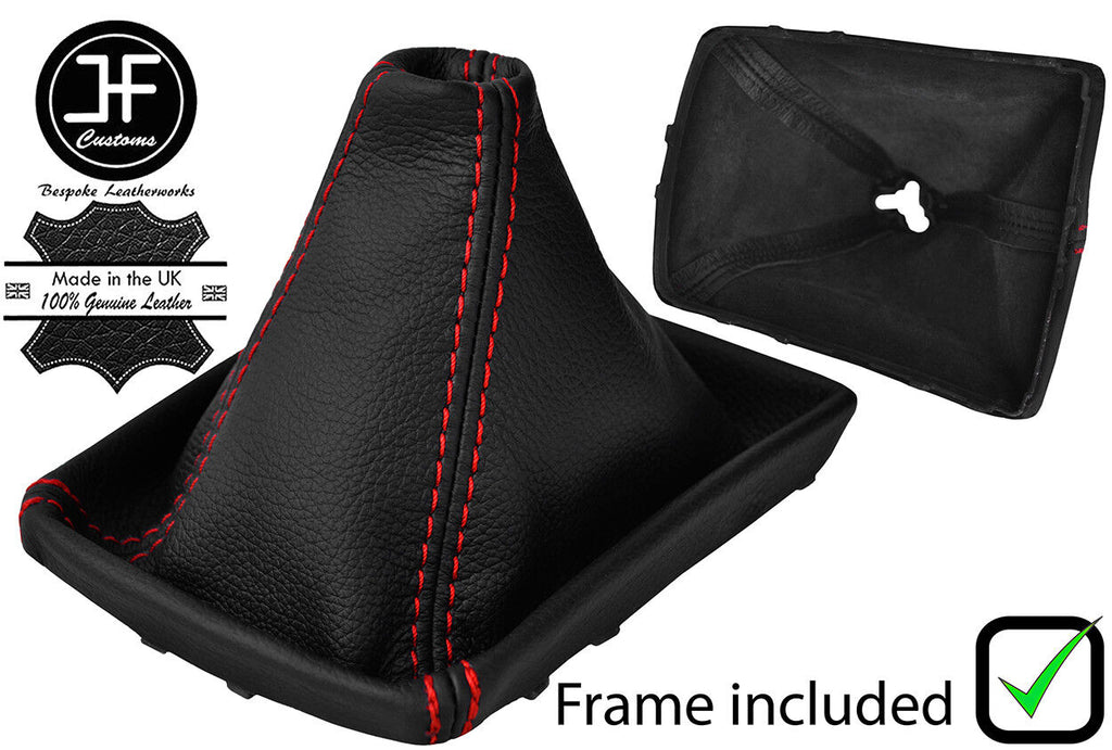RED STITCH LEATHER MANUAL GEAR+PLASTIC FRAME FOR VAUXHALL ASTRA MK5 04-09
