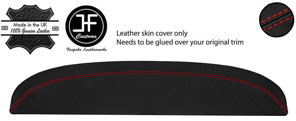 RED STITCHING REAR PARCEL SHELF REAL LEATHER COVER FOR BMW 2002 E10 TI TII