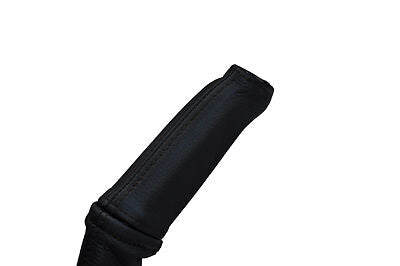 black stitch FITS FORD MONDEO MK4 2007+ LEATHER HANDBRAKE HANDLE COVER ONLY