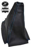 BLUE STITCHING MANUAL LEATHER GEAR GAITER FITS HONDA CIVIC MK3 88-91 CUSTOM NEW