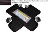 RED STITCH 2X SUN VISORS LEATHER COVERS FITS HONDA CR-Z CRZ 2010-2014 CUSTOM NEW