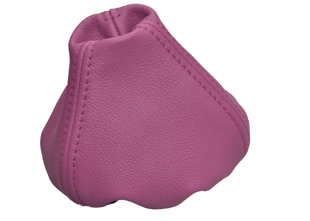 FITS FIAT 500  GEAR GAITER 100% PINK  LEATHER 2007-2013 CUSTOM NEW MADE IN UK