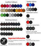 BLACK STITCH REAL LEATHER HANDBRAKE GAITER+PLASTIC FRAME FOR TOYOTA GT86 12-19