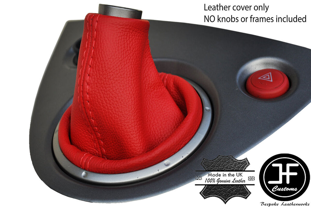 RED REAL LEATHER MANUAL GEAR GAITER FITS HONDA CIVIC EP3 TYPE R 2001-2005