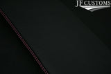 PINK CROSS STITCH 2X SUN VISORS LEATHER COVERS FITS NISSAN PATROL Y60 87-97