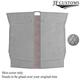 DSG2 D RED STITCH L GREY LUXE SUEDE HEADLINER COVER FOR PORSCHE CAYMAN 987 05-12