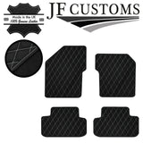 WHITE DIAMOND STITCH VINYL 4X TAILORED FLOOR MAT CARPETS FOR ALFA 147 01-10