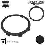 FITS VW VOLKSWAGEN FOX 05-12 BLACK & BLACK LEATHER GEAR GAITER + SURROUND FRAME