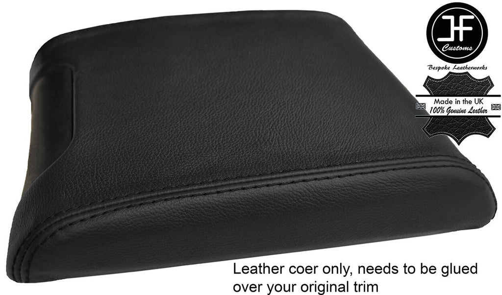 BLACK REAL LEATHER SLIDING ARMREST COVER FITS BMW 5 SERIES E39 1996-2003