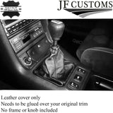 BLACK STITCH FITS FORD ESCORT RS COSWORTH 1992-1996 GEAR GAITER BLACK  LEATHER