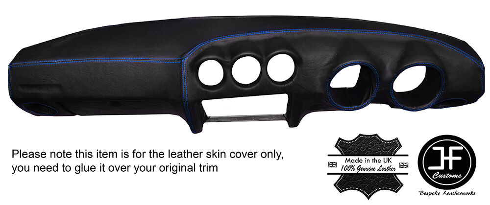 BLUE STITCHING DASH DASHBOARD LEATHER COVER FITS DATSUN 260Z 280Z 2+2 CUSTOM NEW