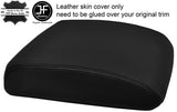 BLACK STITCH TOP GRAIN LEATHER ARMREST LID COVER FITS NISSAN PATROL Y61 97-13
