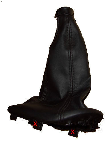 FITS FIAT SEICENTO 98-2005 GEAR GAITER BLACK LEATHER CUSTOM NEW MADE IN UK