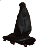 FITS FIAT SEICENTO 98-2005 GEAR GAITER BLACK LEATHER CUSTOM NEW MADE IN UK