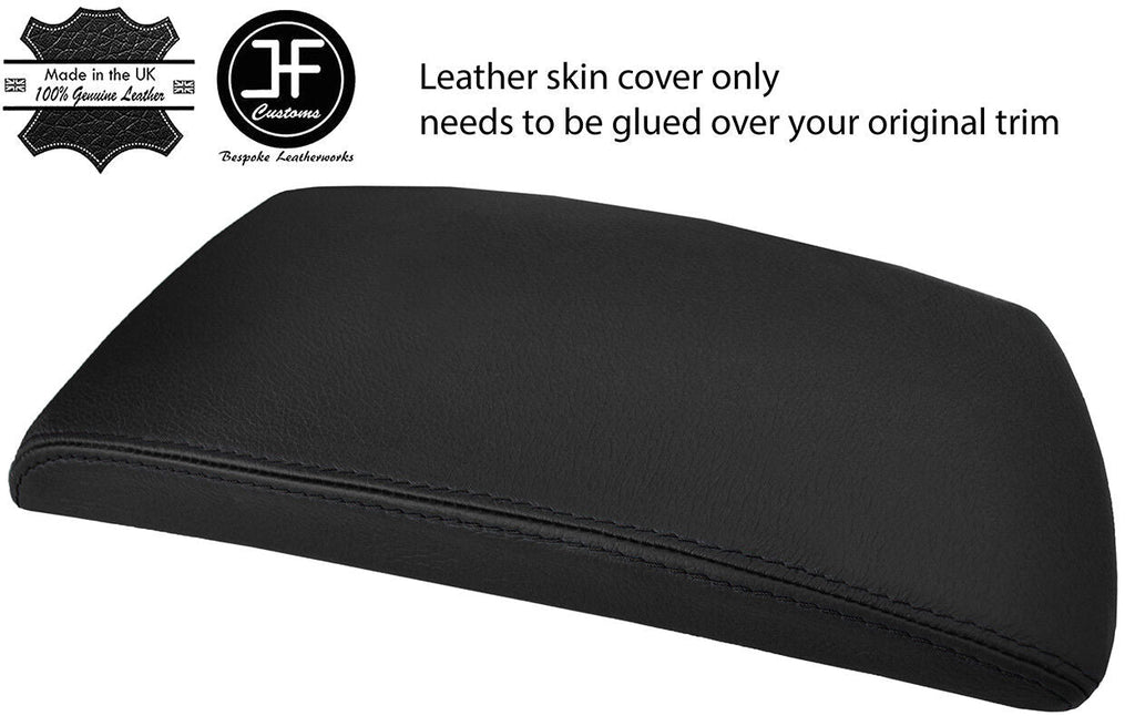 BLACK STITCHING TOP GRAIN REAL LEATHER ARMREST LID COVER FOR BMW X3 E83 03-10