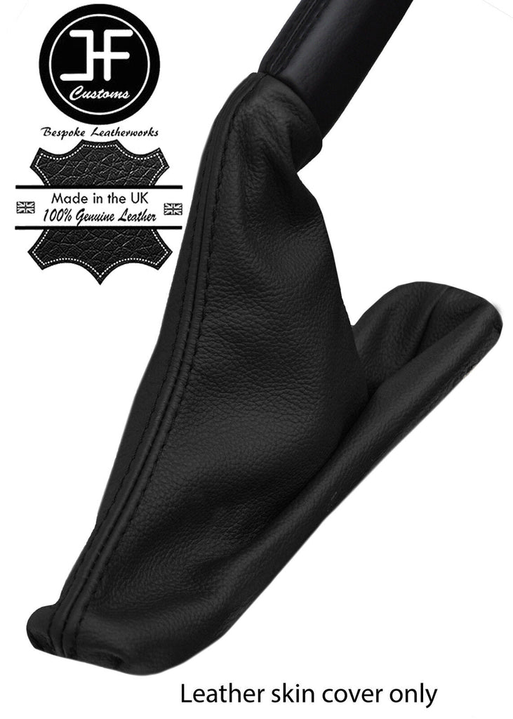 BLACK TOP GRAIN LEATHER HANDBRAKE GAITER COVER FOR FORD MUSTANG 2015-2017