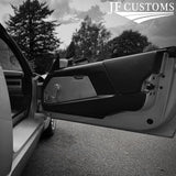 FITS VAUXHALL VX220 VX 220 00-06 2X GREY STITCH DOOR ARMREST LEATHER COVERS