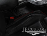 D RED STITCH LEATHER 2X CAR KEY HOLDER PROTECTOR FITS MERCEDES SLK R171 04-11