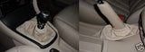 FITS JAGUAR CREAM X TYPE LEATHER GEAR & HANDBRAKE GAITER SET CUSTOM NEW