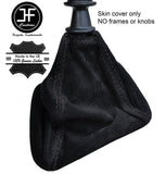 BLACK STITCHING REAL SUEDE MANUAL GEAR GAITER FITS VW CRAFTER LT3 2006-2015