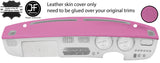 PINK  TOP GRAIN REAL LEATHER TOP DASH DASHBOARD COVER FITS NISSAN FIGARO
