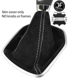 GREY STITCHING REAL SUEDE MANUAL GEAR GAITER FOR FORD FIESTA MK9 2013-2017