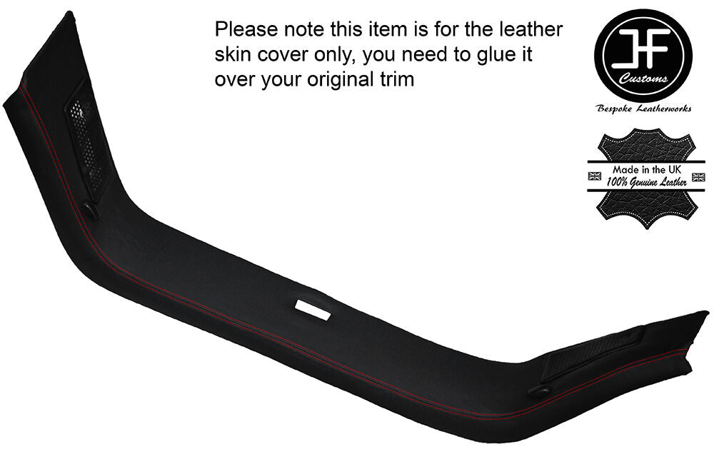 RED STICH TARGA ROOF B PILLAR TRIM SKIN COVER FITS PORSCHE 911 SC TARGA 74-84