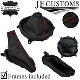 RED STITCH LEATHER GEAR + HANDBRAKE + FRAMES FOR MAZDA MX5 MK4 2015-2018