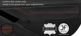 RED STITCH 2X REAR DOOR CARD TRIM LEATHER COVERS FITS PATHFINDER 2005-2012