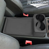D GREY LEATHER COVERED CONSOLE CUP HOLDER TRIM FITS MERCEDES W126 S CLASS 79-91