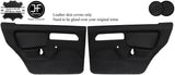 BLACK STITCH 2X REAR DOOR CARD LEATHER COVERS FOR FORD SIERRA RS COSWORTH JF1