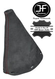 RED STITCHING MANUAL GRAPHITE SUEDE GEAR GAITER FITS MINI R50 R53 2001-2006