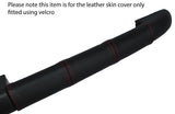 RED STITCH PASSENGER SIDE DASH HANDLE LEATHER SKIN COVER FITS VW BEETLE 98-11